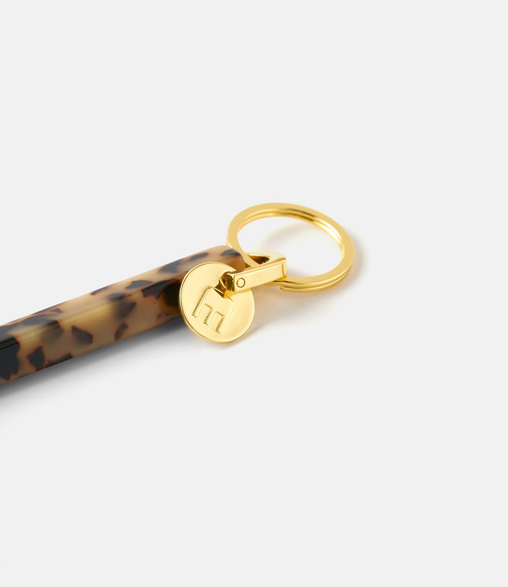 Machete Bar Keychain in Blonde Tortoise — брелок из ацетата