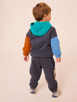 Толстовка с капюшоном и джоггеры к комплекте для мальчика Next N96-354, Серый, Зеленый