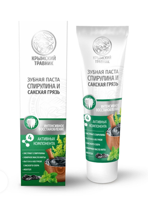 Зубная паста «Спирулина и Сакская грязь»
