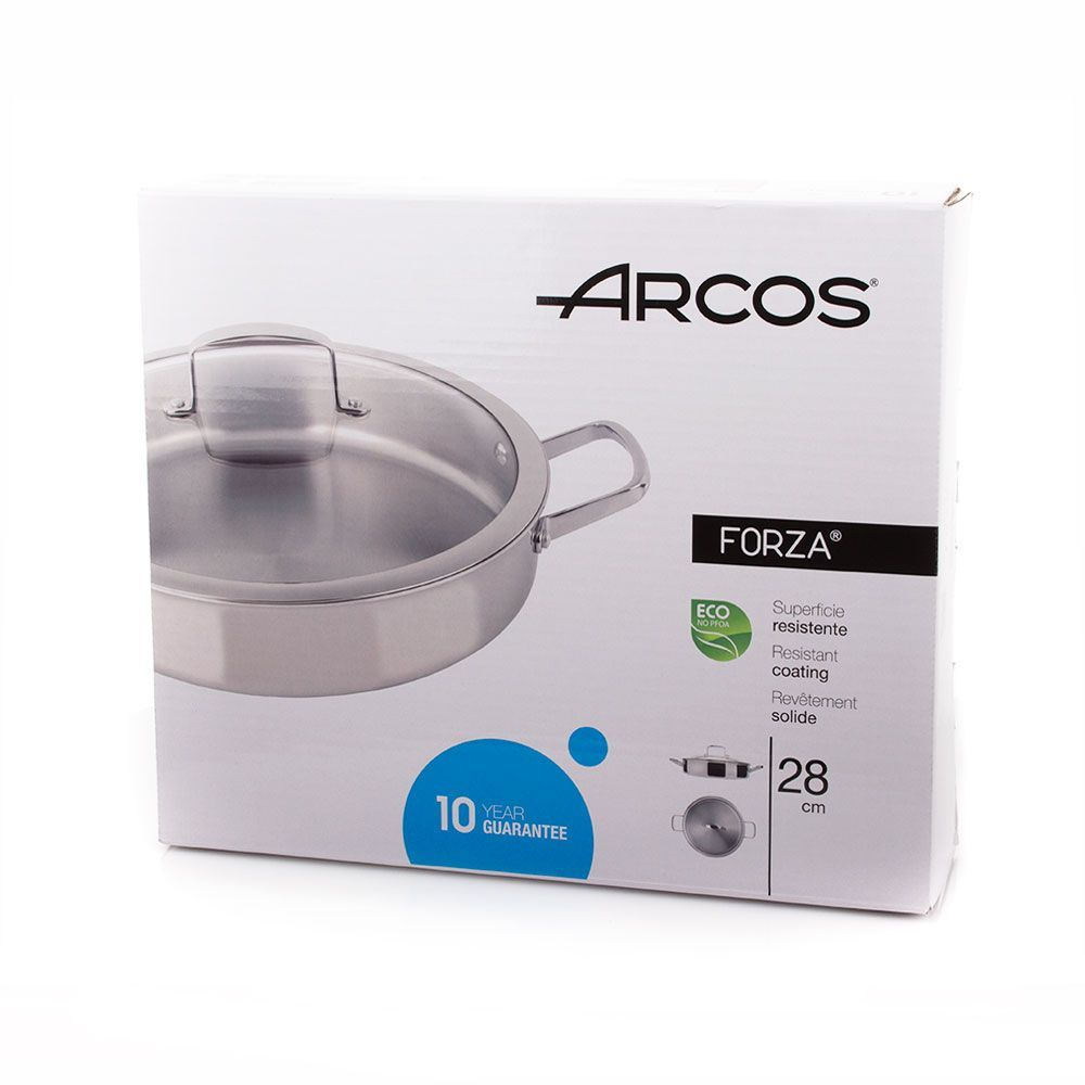Сотейник 28см Arcos Forza с тефлоновым покрытием Испания упаковка
