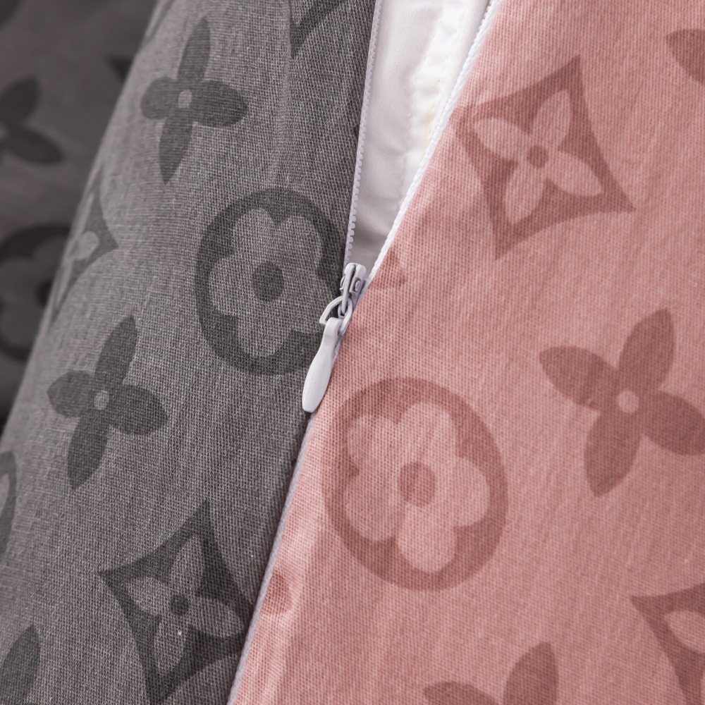 Комплект постельного белья Делюкс Сатин 100% хлопок на резинке LR610