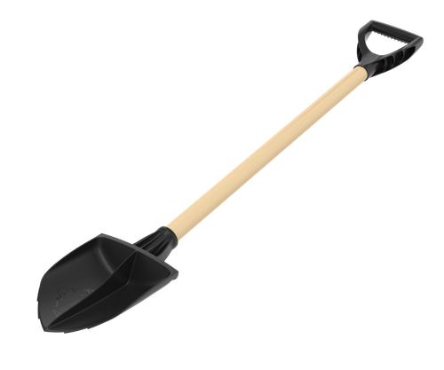 Лопата универсальная пластиковая АльтПласт 180х1200 черенок пластик V-ручка