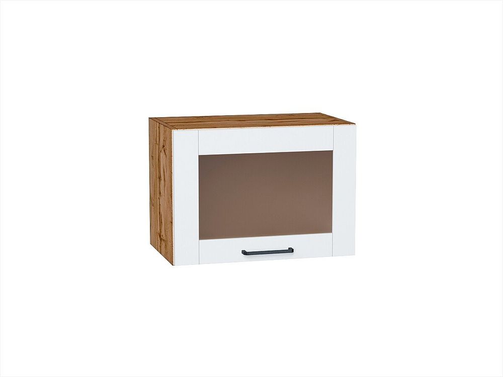 Шкаф верхний горизонтальный остекленный Флэт Плюс