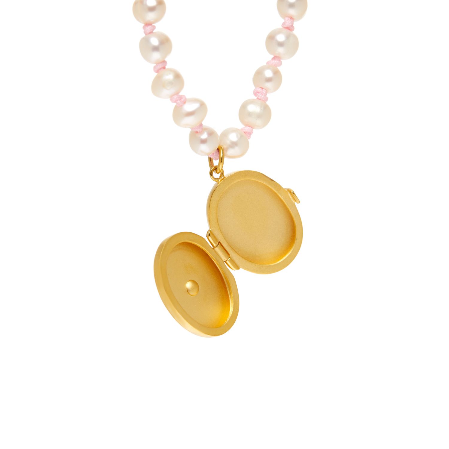 Колье Heart Locket Knitted Necklace – Green