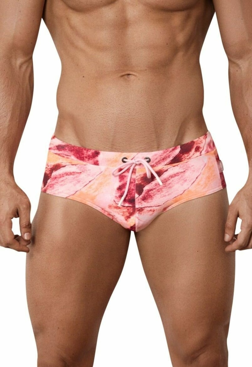 Розовые принтованные плавки Lago Rosa Swimsuit Brief (Размер: XL) (Цвет: розовый)