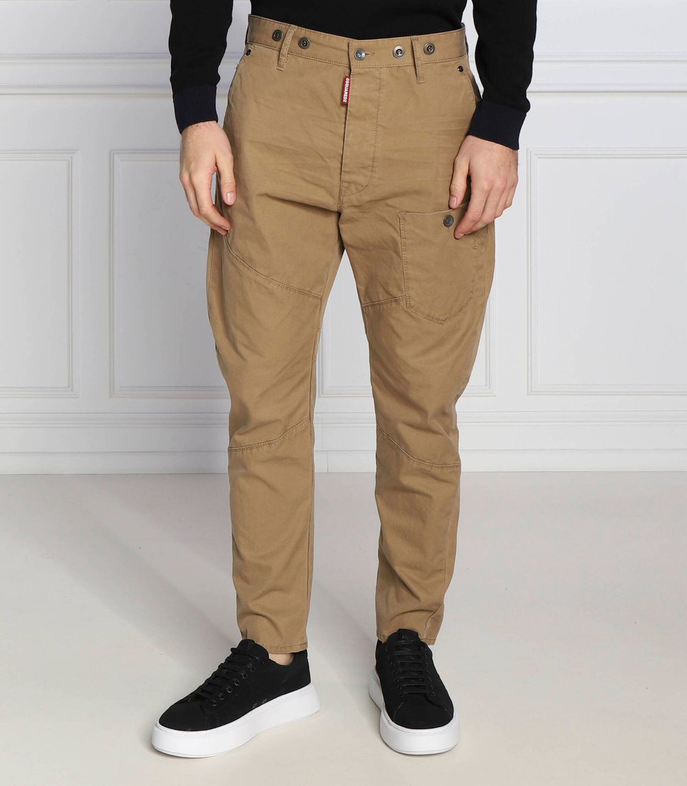 штаны карго work combat Dsquared2 - бежевый(S71KB0492 S41794)