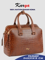 Сумка на плечо с ручками кожаная тоут