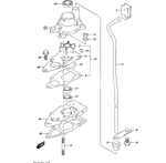 Корпус помпы охлаждения Suzuki DF4-DF6/DT4/DT5