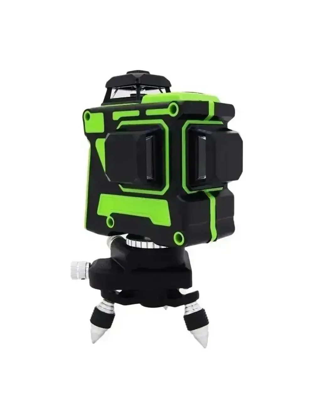 Лазерный уровень / нивелир 3D (12 линий, зеленый луч), кейс-сумка в комплекте