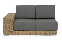 "Капри" модуль диванный правый с подушками, цвет соломенный