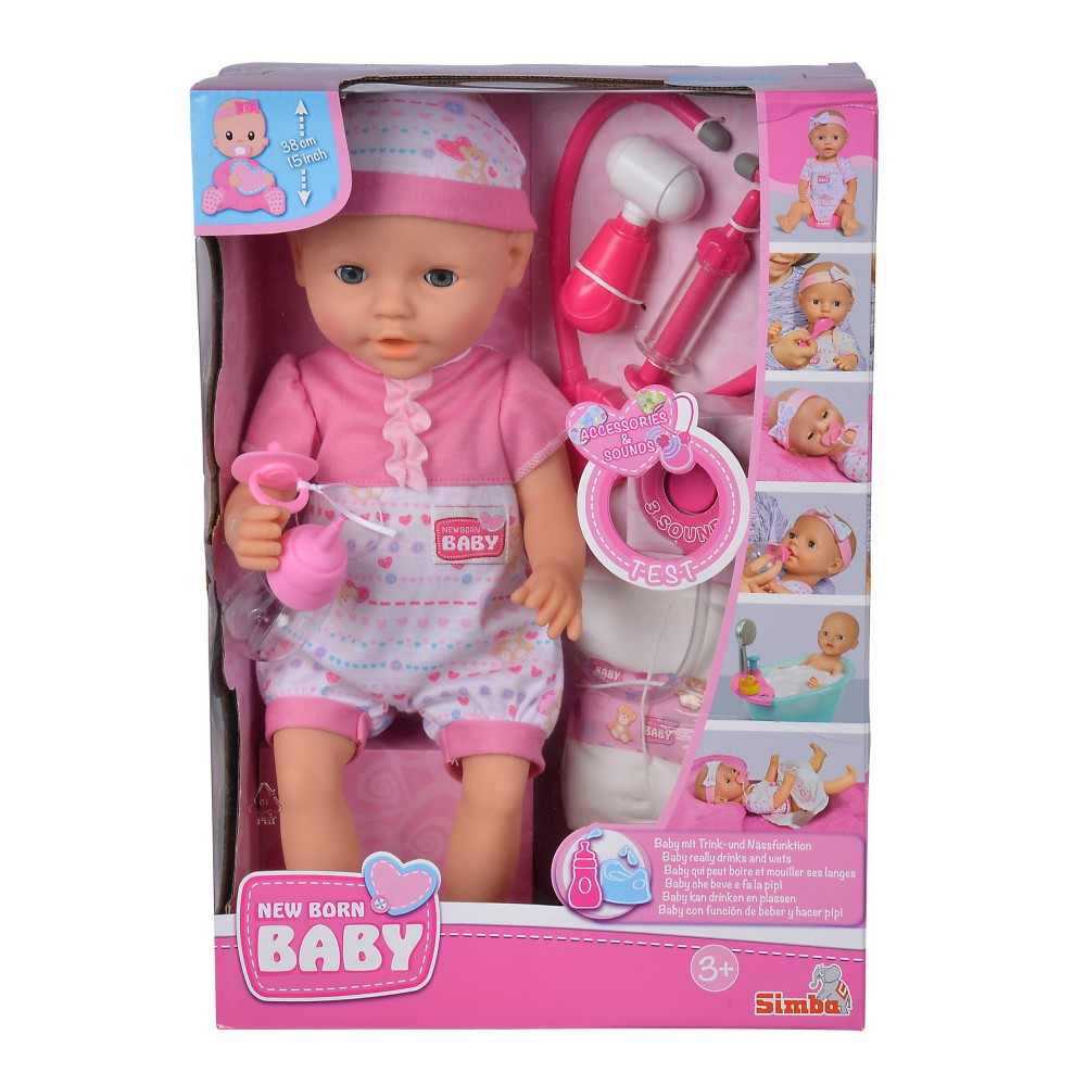 Кукла-пупс Simba New Born Baby 5032355 Девочка-доктор с медицинскими аксессуарами 5032355 — фото 12