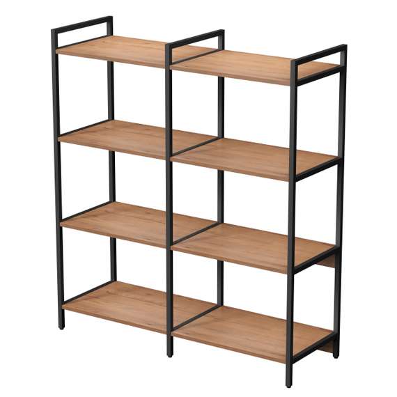 10ССД.4.600 Стеллаж средний двойной 4 полки (1180*400*1328)