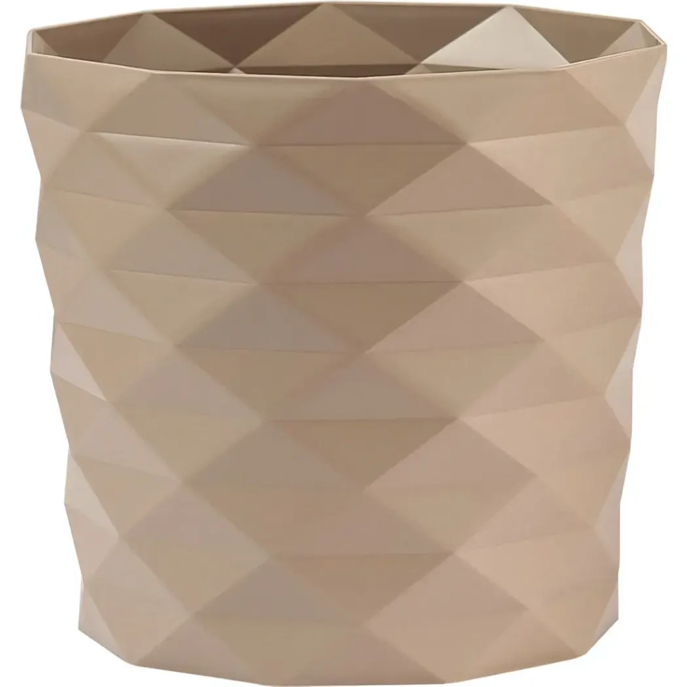 Кашпо для цветов пластиковое 3л d-17,7см «Диамант» Фраппе