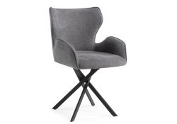 Стул на металлокаркасе Карлайл крутящийся серый / черный