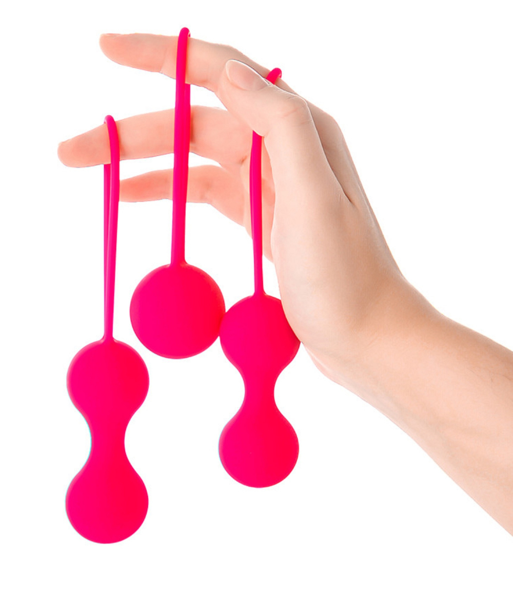 Набор вагинальных шариков EJ-207 розовые 16,5 см