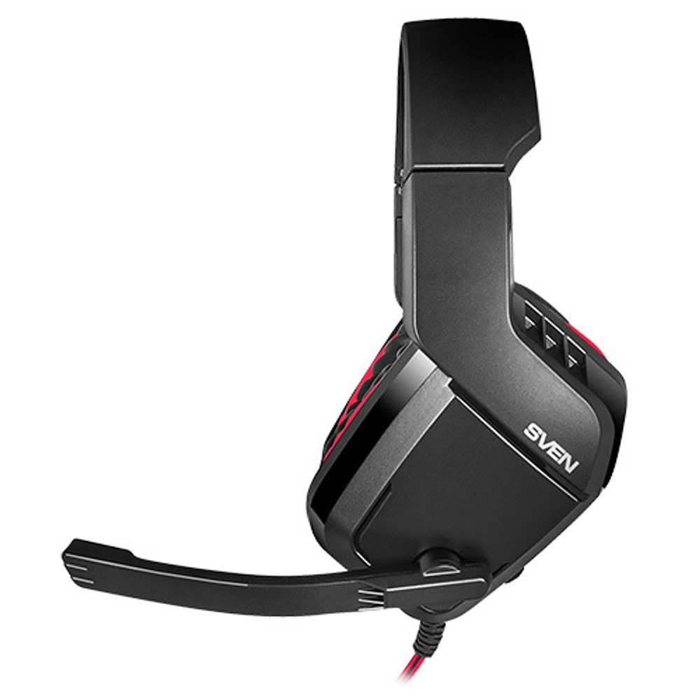 Игровые наушники с микрофоном SVEN AP-G858MV, черный-красный