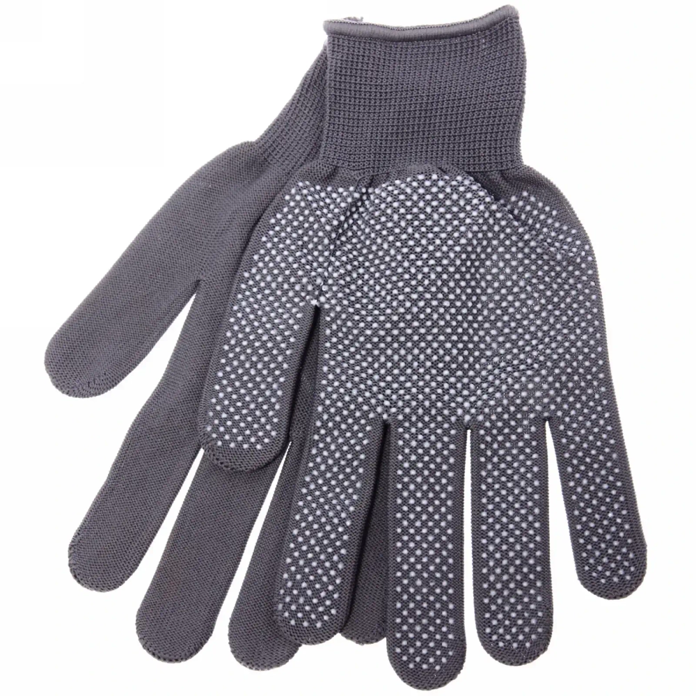 Перчатки нейлоновые «Классика» с ПВХ покрытием серые 8 р-р б/блистера