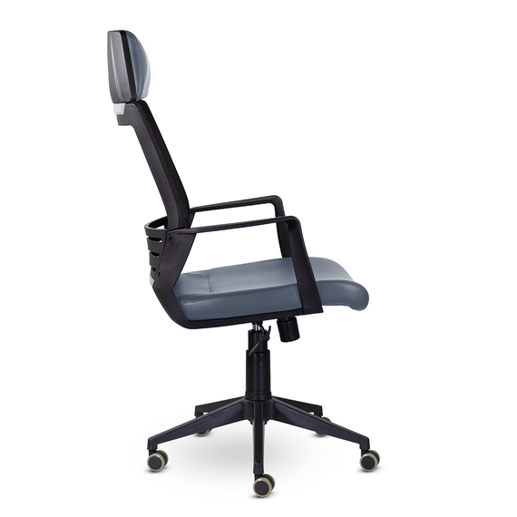 Кресло М-811 Альт/Alt blackPL Ср S-0419 (темно-синий)