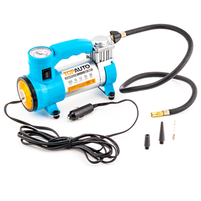 КА350110 Компрессор автомобильный поршневой ТОП АВТО КА-3501Ф, ФОНАРЬ с двухцветным стеклом (35л/мин