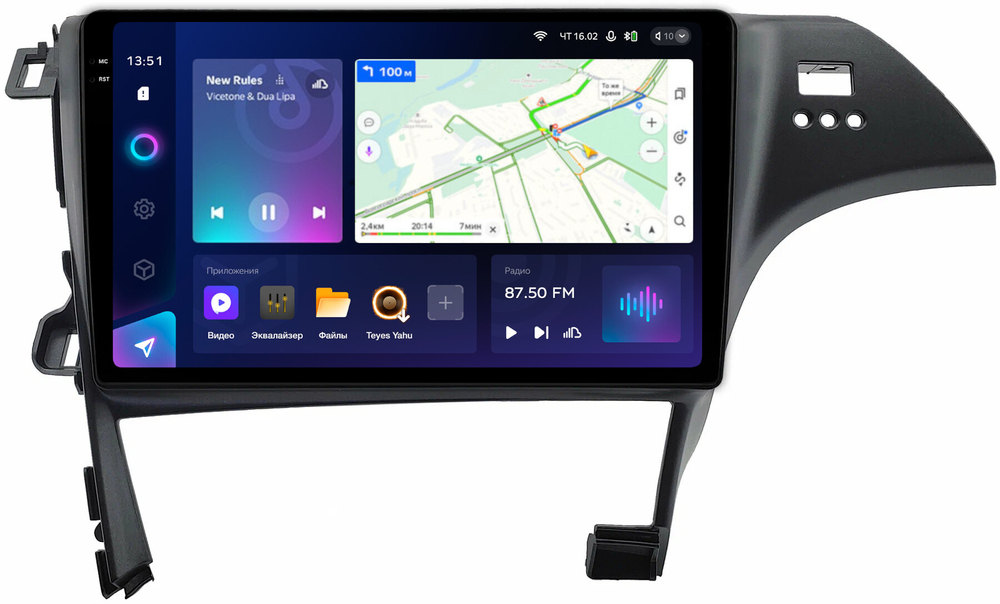 Магнитола для Toyota Prius 30 2009-2015 (правый руль, рамка под 10") - Teyes CC3-2K QLed Android 10, ТОП процессор, SIM-слот, CarPlay