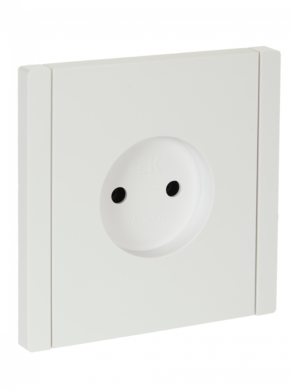 FORTE&PIANO Розетка 1-местная без заземления без защитных шторок винтовое крепление 10А FP218 белый IEK