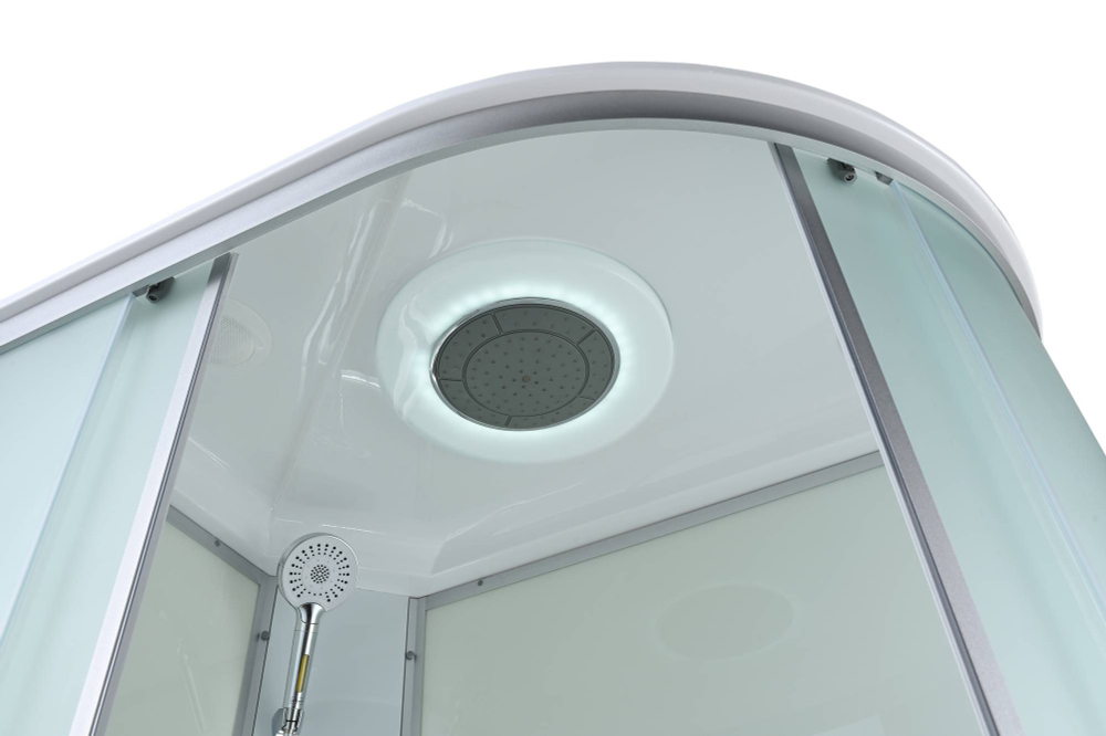 Душевая кабина AvaCan (АваКан) C3012L LED со средним поддоном, с ГМ, с электрикой и LED освещением, 120х80х215