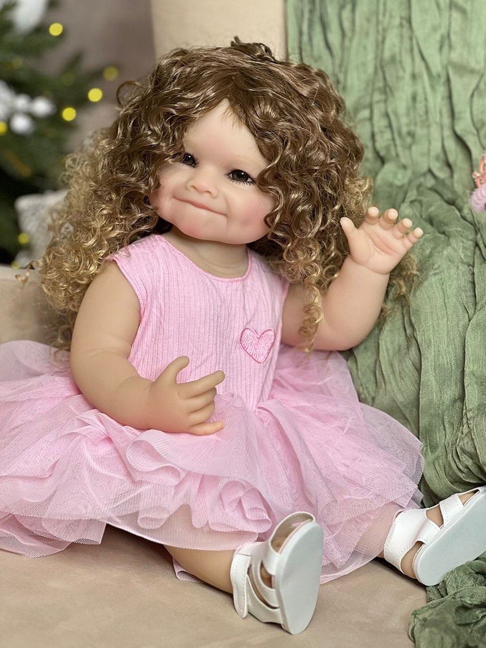 Кукла Реборн виниловая 55см в пакете (FA-826)