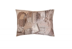 Наволочка 50x70 Mollen Теремок песочно-бежевая хлопковая