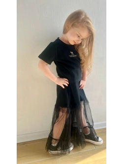 Костюм футболка с юбкой макси