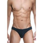 Мужские трусы слипы темно-синие DARKZONE DZN6514