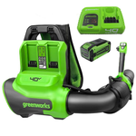 Ранцевая воздуходувка аккумуляторная Greenworks Арт. 2408107U8B, 40V, бесщеточный, АКБ 8Ач и быстрое ЗУ