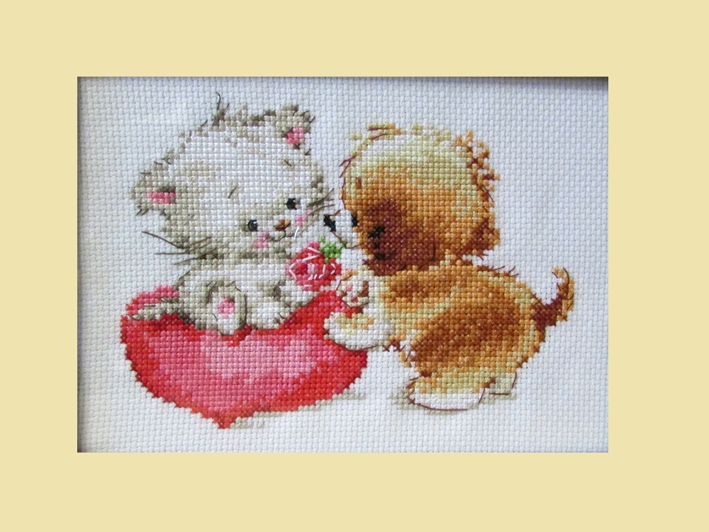 "Ты мне нравишься"-0-99 вышивка