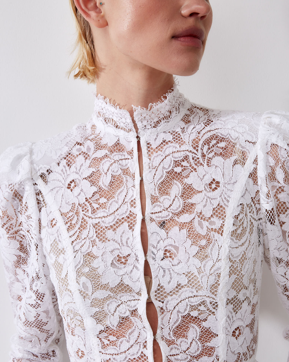 Жакет из кружева Софи Аллет белый