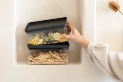 Brabantia Контейнер Tasty 22x11.2x10.6cm 1.5l темно-серый