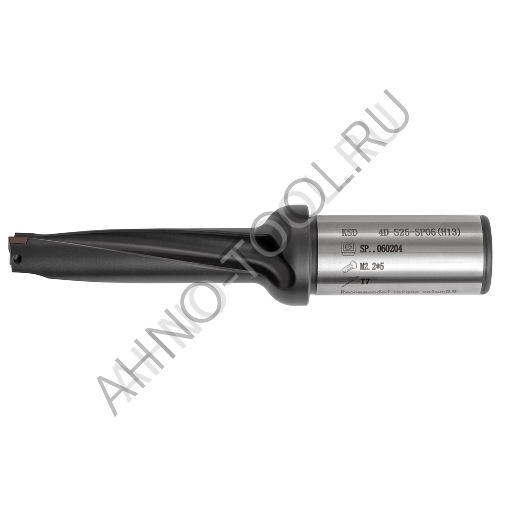 Сверло корпусное 18.0мм KSD180-4D-S25-SP06(H13) "ACCKee"