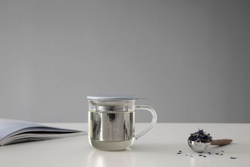 Кружка 0.45л Viva Scandinavia Minima Eva с голубой крышкой и ситечком