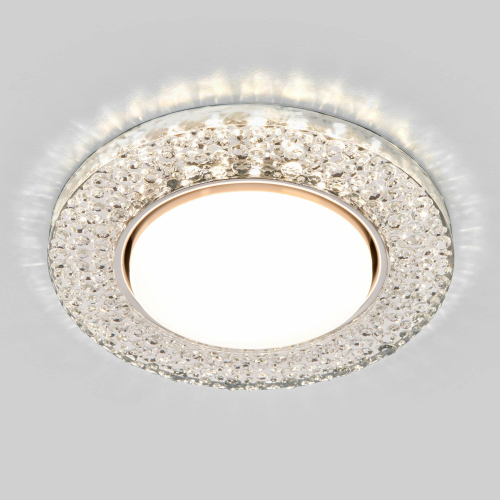 Встраиваемый точечный светильник с LED подсветкой 3029 GX53 CL прозрачный
