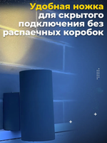 Уличный 2х-лучевой фасадный архитектурный светильник 12W
