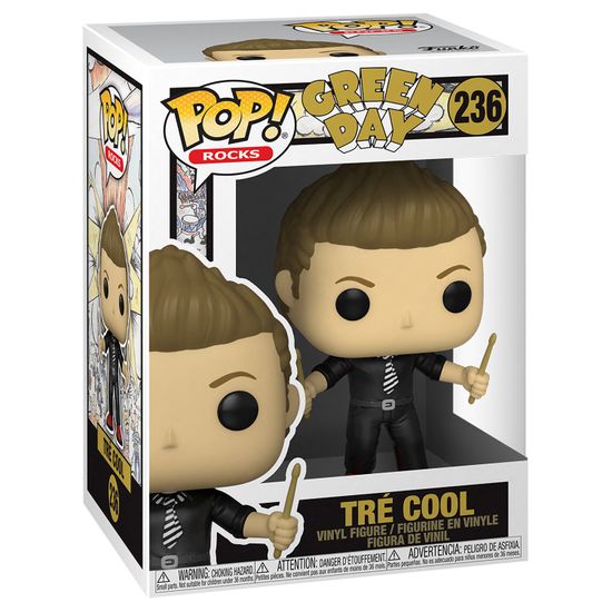 Фигурка Funko POP! Rocks Green Day Tre Cool (236) 56726 / Фигурка в виде барабанщика американской панк-рок-группы Green Day, Тре Кул