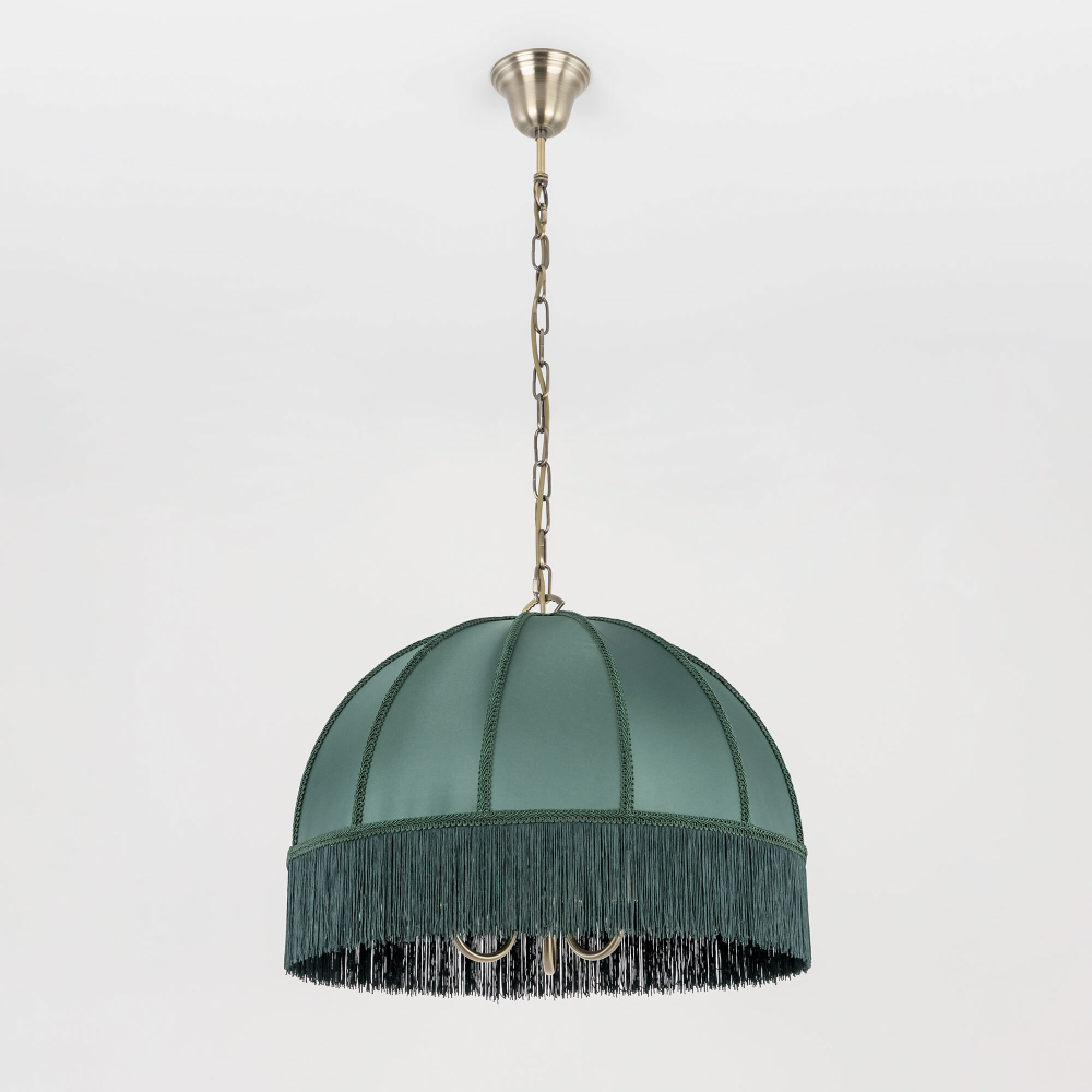 Citilux Базель CL407132 Люстра подвесная с зелёным абажуром