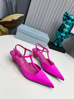 Prada Satin Slingback Pumps