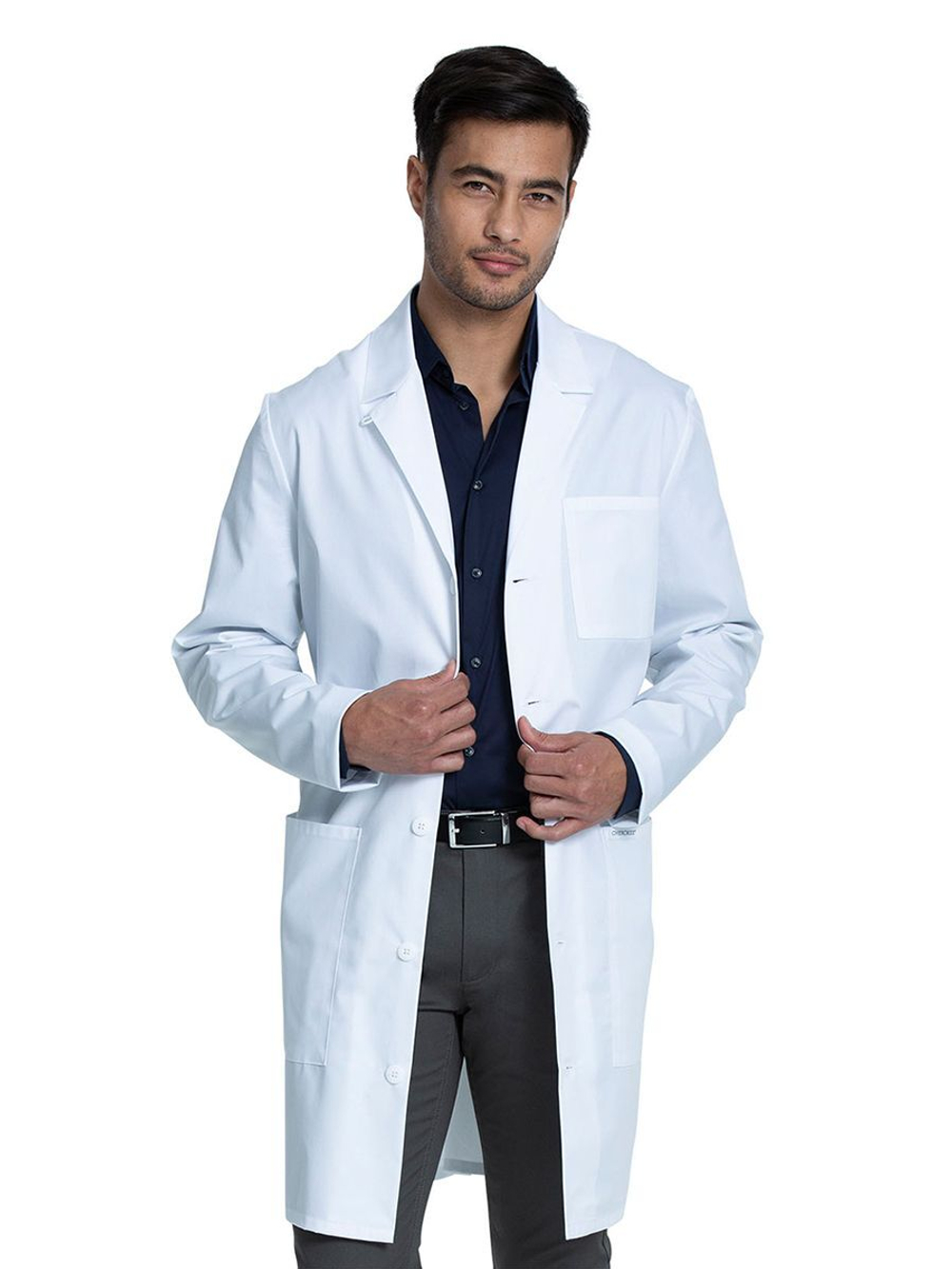 Халат медицинский мужской Cherokee CK412T, белый, S