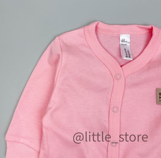 Слип хлопковый "Basic" Розовый, с открытыми ножками