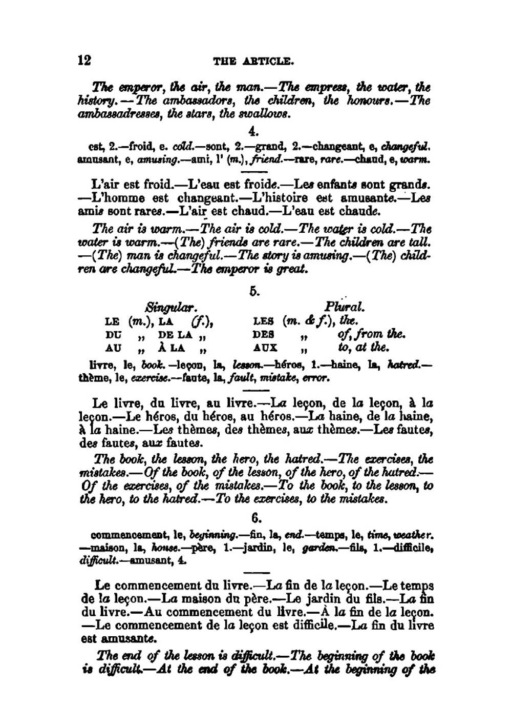 First French class book, or, A practical and easy method of learning the French language. With Key | Jules Caron
