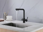 Смеситель для кухни Abber EMOTION AF8814B черный матовый