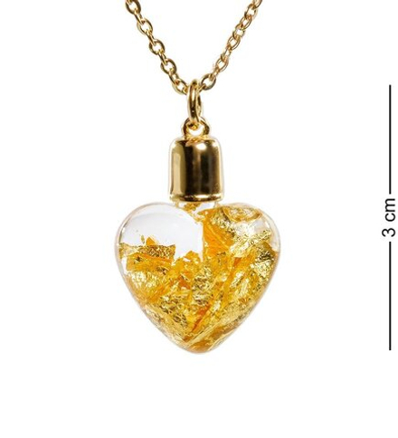 Gold Leaf HB-301 Кулон с золотом «Сердце»