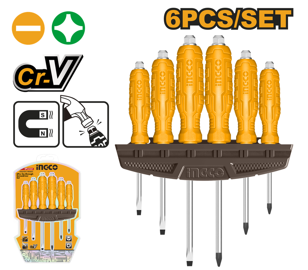 Набор отвëрток ударных 6 шт