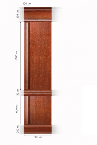 Пилястра в сборе завершающая «Ливерпуль Премиум»