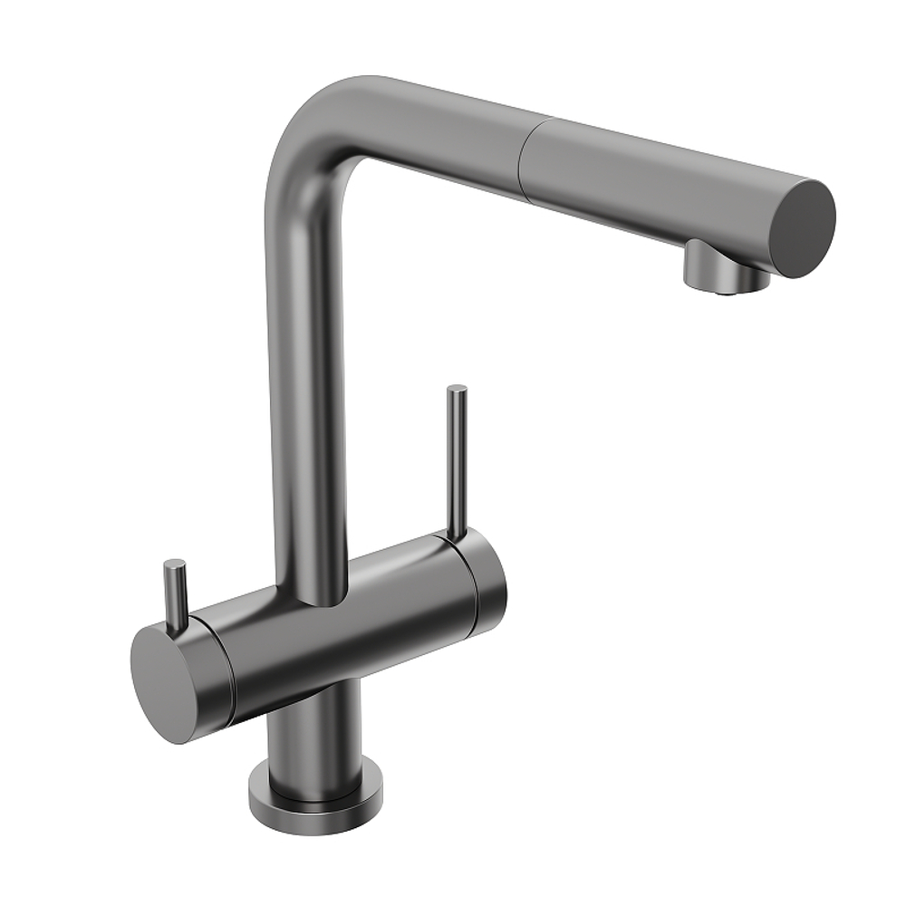 Смеситель для кухни Abelsberg Pura OTF70709GM цвет Космическая сталь