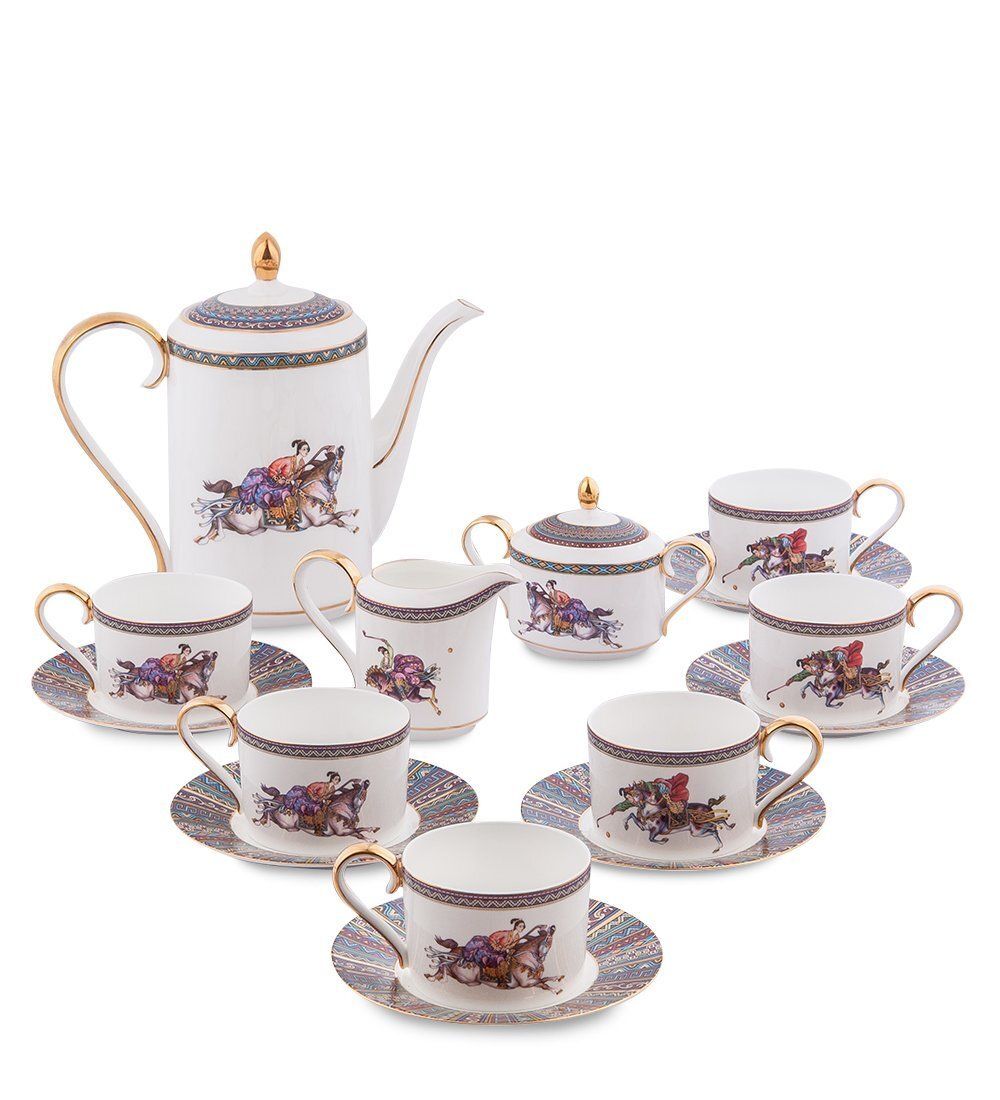 Pavone JK- 41 Чайный сервиз на 6 перс.«Восточное Поло»